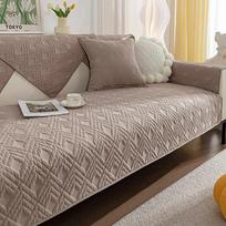 Evrensel ızgara kanepe kılıfı dört sezon pamuk Pet köpek çocuk Mat koruyucu kaymaz kanepe oturma odası için kanepe kılıfı s Slipcover 70x70cm 1pcs