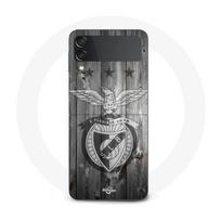 Case - Samsung - Galaxy Z Flip4 - Flexible - Grey - Benfica Pattern pilka