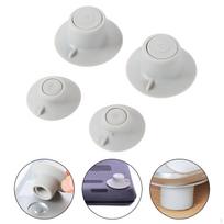 4 Pieces Laptop Cooling Corner Pad Holder Suction Cup Accessory Grey Universal Heat Dissipation gray