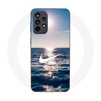 Coque Maniacase pour Samsung Galaxy A52 4g nike logo blanc mer solei juoda