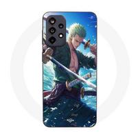 Phone Case - MANIACASE - Samsung Galaxy A52 4G - Silicone - Flexible - One Piece Roronoa Zoro juoda