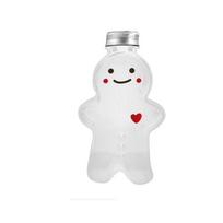 Cute Gingerbread Man Drinking Cup Portable Shaker Drink Bottle Kitchen Milk Tea Water Bottle Home Christmas Bottle Gifts
