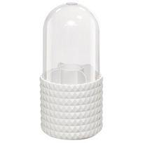 360-degree with Dustproof Rotating Multi-grids Compartment Cosmetic Organiser Cover Large Capacity Makeup Brush Storage balta