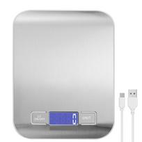 1 g–10 kg maisto svarstyklės, 304 nerūdijančio plieno skaitmeninės virtuvės svarstyklės Svoris gramais ir uncijomis maisto ruošimui, patiekalų ruošimui, pakuotėms, rankų darbo, skysčiams Battery(5kg/1g) balta