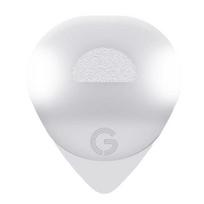 Šviečiantis gitaros mediatorius 0,58/1,0 mm storio LED šviečiantis ritmo mediatorius Ukulele akustinei folk gitarai Elektrinis šviečiantis plektraus gitaros priedai Gitaristui L balta