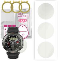 3x apgo Hidrogelio matinis ekrano apsauginis stiklas Amazfit T-Rex Ultra, Hidrogelio plėvelė, Lankstus, Minkštas TPU su pozicionavimo sluoksniu, lengvas montavimas