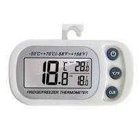 Skaitmeninis šaldytuvo termometras Didelis LCD ekranas Magnetinis pakabinamas vandeniui atsparus šaldytuvas-šaldiklis Elektroninis temperatūros monitoriaus matuoklis virtuvės prietaisai balta