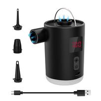 Portable Air Pump Cordless Electric Air Compressor Inflation & Deflation Pump with 3 Nozzles & juoda