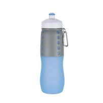 Edible Silicon Water Cup Multifunctional Outdoor Foldable Sports Water Cup Mountain Climbing Biking Travel Portable 500ml mėlyna