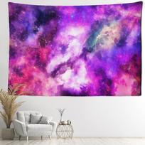 Violetinio žvaigždėto dangaus gobelenas Sienos dekoracija Visata Paslaptingas Hipis Tapiz Miegamojo Estetinis Kambarys Namų Dekoravimas 95x70CM purple