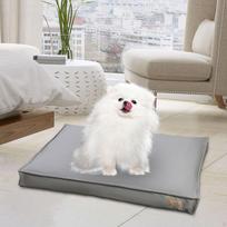 Waterproof Dog Bed Crate Pet Sleeping Mat Kennel for Medium/Small/Large Dogs Cat S Sliver Gray white