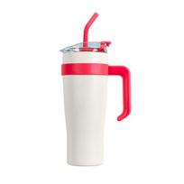 1200ML Thermos Cup Large Capacity Water Bottle with Straw Protable Travel Vacuum Mugs Cute Coffee Cups Leak Proof Drinkware 1200ml