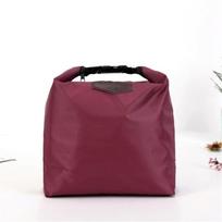 Thermal Insulated Lunch Bag Oxford Handbag Travel Camping Picnic Food Drink Cooler Tote Storage Box Breakfast Bento Bags brown