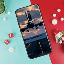 Aircraft Plane Airplane Case For POCO X3 Pro GT F3 M3 M4 X4 Pro Cover Shell For Xiaomi Mi 11T 12 Pro X Mi 11 Lite Mi 9T (9T Pro) black