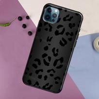 Juodo leopardo rašto dėklas iPhone 11 12 13 Pro Max X XR XS Max SE 2020 6S 7 8 Plus 12 13 Mini iPhone 5 5S SE