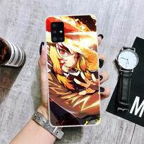 Demon Slayer Rengoku Kyoujurou Phone Case For Samsung Galaxy A52 A53 A12 A13 A22 A23 A32 A33 A72 A73 A42 A02S A03S 5G A50S Cover Samsung A70S red