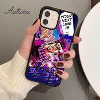 Anime Jojo's Bizarre Adventure Phone Case for iPhone 11 12 13 14 Pro Max mini X XR XS SE 2020 6S 7 8 Plus Samsung S21 S22 Cover iPhone 5 5s SE black