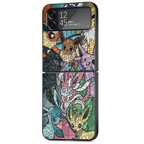 Case for Samsung Galaxy ZFlip Z Flip 4 Z Flip 3 5G ZFlip3 Flip3 Flip4 ZFlip4 Pikachu Pokemon Hard PC Back Funda Samsung Z Flip 5G