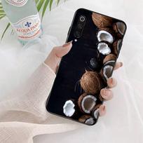 Vasarinis kokosinis telefono dėklas skirtas Xiaomi mi 5 6 8 9 10 lite pro SE Mix 2s 3 F1 Max2 3 Redmi 5 orange