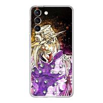 Jojo Bizarre Adventure telefono dėklas Samsung Galaxy S22 5G S20 Ultra S21 FE 5G S10E S9 S8 S10 Plus Note 20 10 skaidrus galinis dangtelis Samsung S8 black