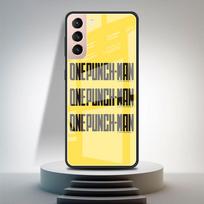 Tempered Glass Case For Samsung Galaxy S21 Ultra S20 FE S10 Plus Note 20 10 Lite S9 S8 9 S10e Phone Cover Anime One Punch Man Samsung Note 9 gray