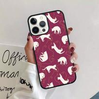 Kiss lovely Cats Phone Case For iPhone 11 12 13 14 Pro Max Mini Cover For iPhone X XS Max XR 5 6 7 8 Plus Coque iPhone 5 5S