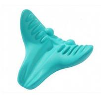Neck Shoulder Relaxer Stretcher Massage Pillow Cervical Traction Device Relieve Pain Spine Cervical Massager Yoga Accessories blue