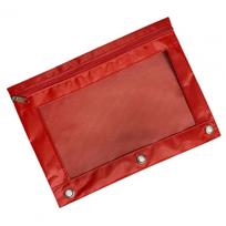 Transparent Oxford Cloth Loose Leaf Budget Binder Pockets Documents Holder File Organizer Zipper Binder Pouches For Notebook brown