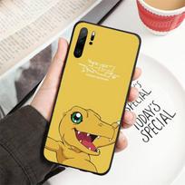 Japanese Anime Digimon Phone Case For Huawei P50 P40 P30 Pro Lite P Smart 2021 2019 Magic 3 Soft Black Phone Cover Huawei P50
