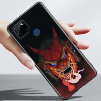 Red Sun Japanese Samurai Demon Art Anime Case For Realme C21Y C21 C25 C20 C15 C12 C11 C1 GT Master Neo Neo2 5G Funda Capa  Cases Realme GT Neo3 black
