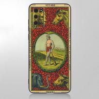 Le Tarot Egyptien de Dusserre meno dėklas, skirtas Samsung Galaxy A12 A02S A22 A32 A52 A72 A71 A51 A41 A31 A21 A11 A50 A70 A10S A20S Samsung A02 beige