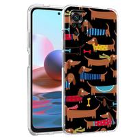 Clear Case For Xiaomi Redmi Note 10 9 8 Pro 9S 10S 7 K40 9A 8T 9C 9T 8A Silicone Phone Cover Soft Shell Dachshund Silhouette Dog Redmi Note10 4G