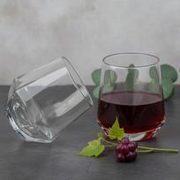 2 deimanto formos viskio taurės 350ml Stiklinė alkoholiui
