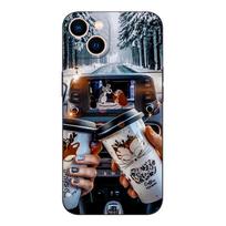 Black tpu Case For Samsung galaxy A6 A8 A9 2018 plus winter girl christmas Samsung A6 2018