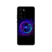 Juodas tpu dėklas, skirtas Huawei P30 Lite P30 Pro P40 dėklas, skirtas Huawei P40 LITE EP Smart 2020 dėklo dangtelis Zodiako ženklai huawei P Smart 2020