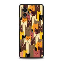 For Xiaomi Mi 13 12T 10 12 Lite 11 Ultra 10T 11T Pro 9T Phone Case Cartoon Cats Background Poco X3 NFC X4 F3 F4 M3 M4 5G Cover Poco M3 beige