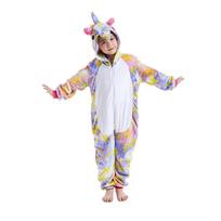 Vienaragis Onesie vaikams Helovino kigurumi pižamos kalėdinis Cosplay kostiumas 6 balta