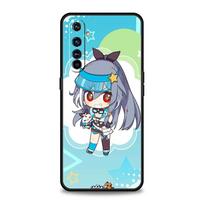 Telefono dėklas, skirtas Realme 12 11 10 9 8 5G 7 6 GT5 GT3 GT2 Pro Plus C21 C11 C25 C35 GT Neo 2 3 3T 5 Cover Cute Honkai Impact 3rd Game Realme C35 blue