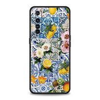 Mediterranean Lemon For Realme GT Neo 2 3 3T Phone Case For Realme 11 10 9 8 5G 7 6 GT2 Pro Plus C21 C11 C25 C35 Silicone Cover Realme 11 Pro gray