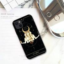 Triple Moon Goddess Hecate Tarot Card Phone Case For iPhone 11 12 Mini 13 14 15 Pro XS Max X Plus SE XR Shell iPhone14plus black