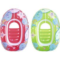 Kiddie Raft Boat, Paddling Pool 102x69cm,  Assorted Colors 102*69cm,2Pcs raudona/žalia