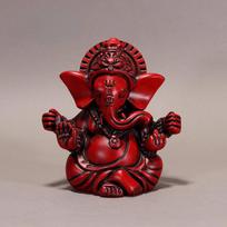 Bronzos spalvos Viešpaties statula Budos ornamentai Dramblys Hindu Dievo skulptūra Figūrėlės Namų biuro dekoracija Budos statulos 5.1x4.2x5.1cm black