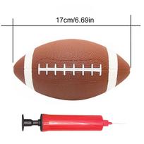 17/21CM Amerikietiškas futbolas Futbolas Pripučiamas Regbio kamuolys Neslystantis tekstūros Suaugusiųjų Jaunimo Vaikų Treniruočių Žaidimo kamuolys Vaikų žaislai