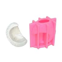 Moon Shape Candle Holder Mold  Crystal Epoxy Resin Molds Candlesticks Ornament Silicone Mold Concrete Plasters Molds white