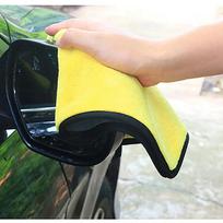 2pcs Microfiber Car Wash Towel Car Cleaning Cloth FOR Kia Sportage Sorento Sedona ProCeed Optima K900 Soul Forte5 yellow