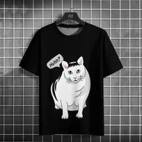 Retro Men's T-Shirt 3d Wolf Printed Short Sleeve Tops Summer Casual Male Clothing Quick Dry Tees Loose Oversized T-Shirt For Men S black
