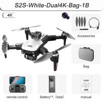 S2S bešepetėlis dronas 4k profesionalus 8K HD dvigubas fotoaparatas, leidžiantis išvengti kliūčių iš oro, sulankstomas keturkopterio skraidantis žaislas 4K Dual Camera 1B
