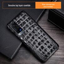 Originalios odos krokodilo kaukolės telefono dėklas, skirtas Vivo X90 Pro, X80 ir X60 Pro. Stilingas verslo dizainas. X50 Pro+ rožinė raudona spalva