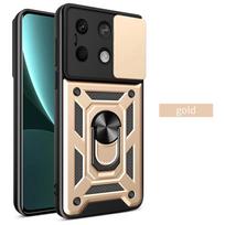 Armor Case for Xiaomi Redmi Note 13 Pro 5G 12 Pro+ Plus Cover Lens Protection with Ring Magnetic Holder Business Full Protection Cover Redmi Note 13 4G auksas