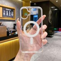 Skaidrus Akrilinis Skaidrus Dėklas iPhone 16 15 14 13 12 11 Pro Max XS X XR 7 8 Plus Magnetinis Skirtas Magsafe Belaidžio Įkrovimo Dangtelis Samsung S22utlra gryna